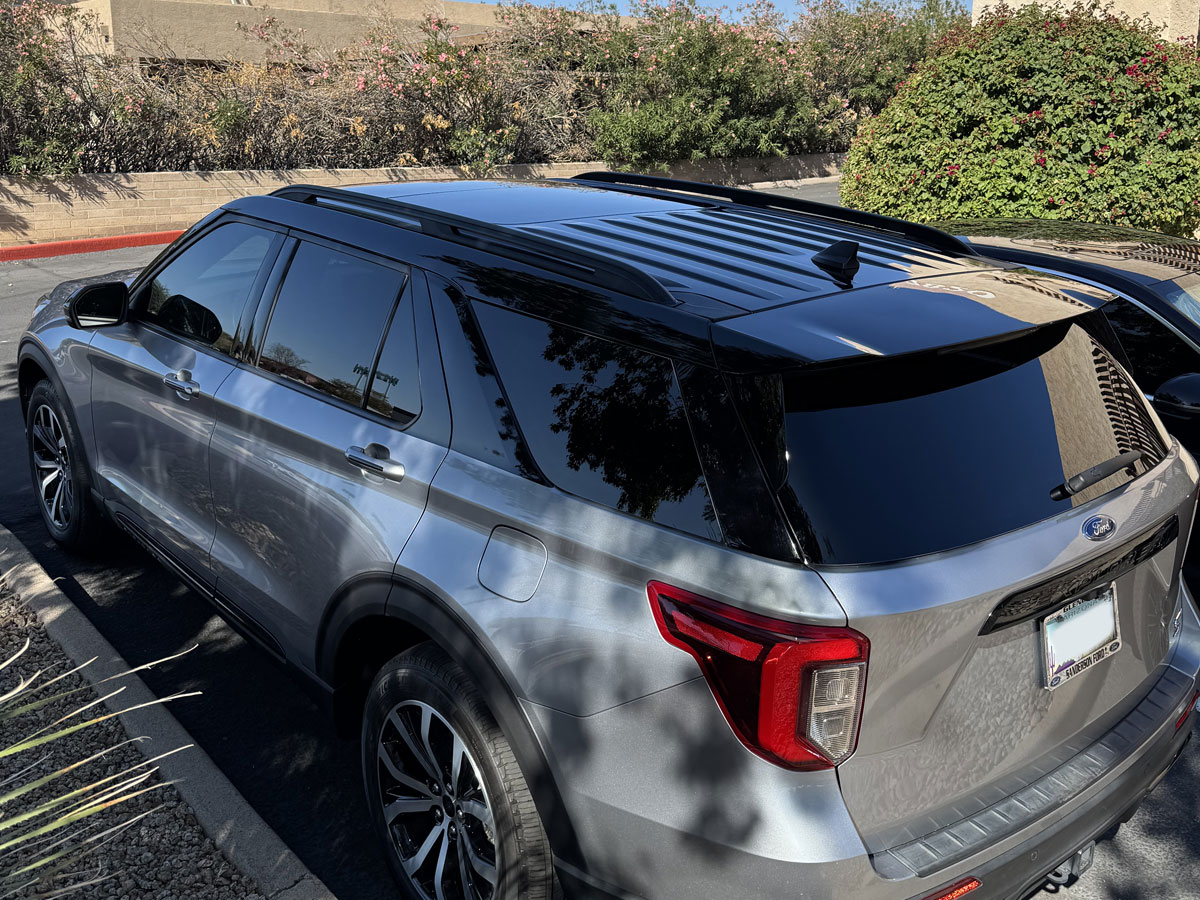 PPF Gloss Black top half/roof on a Ford Explorer R