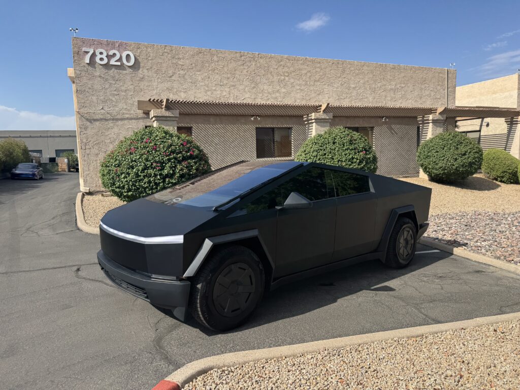Tesla Cybertruck Satin Black Paint Protection Film