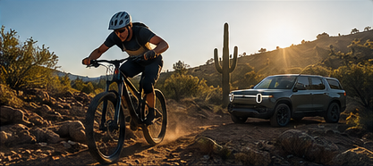 Rivian Mountain Biking